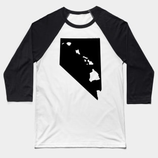 Nevada and Hawai'i Roots by Hawaii Nei All Day Baseball T-Shirt